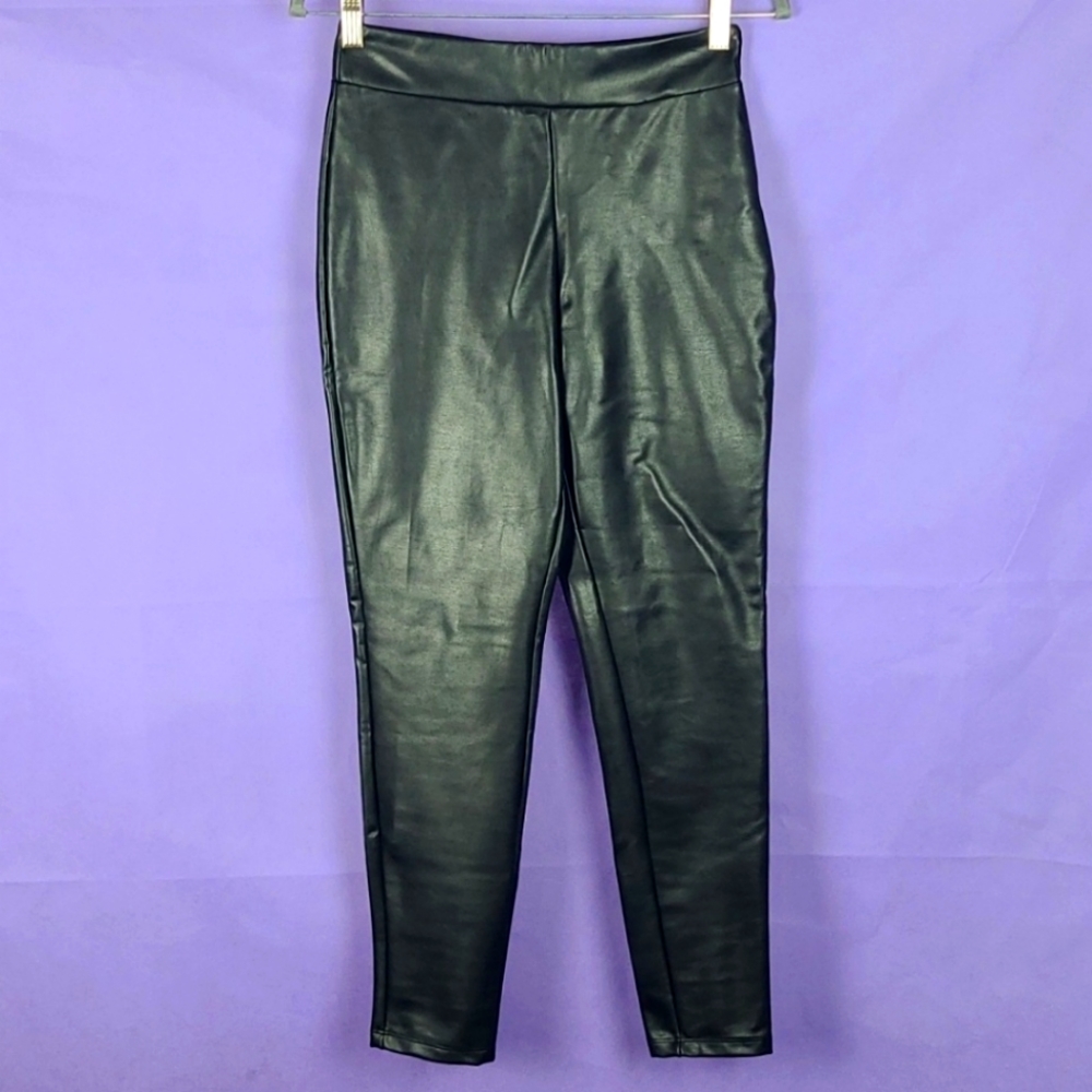 NWOT Leith Faux Leather Leggings, Sz XS - Picture 2 of 5